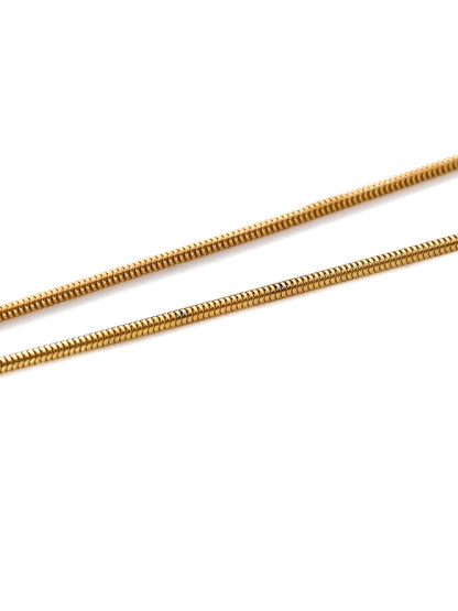 Dior Pumpkin Carriage Monogram Medallion Snake Bone Chain Necklace